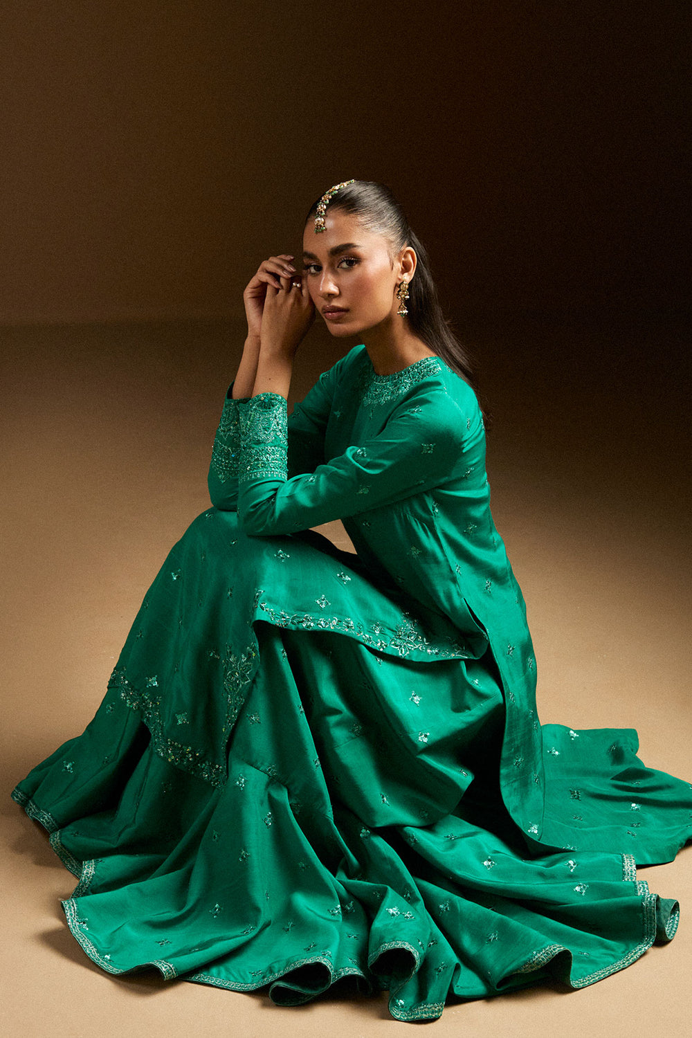 Green Gharara Zuria Dor green-gharara-zuria-dor