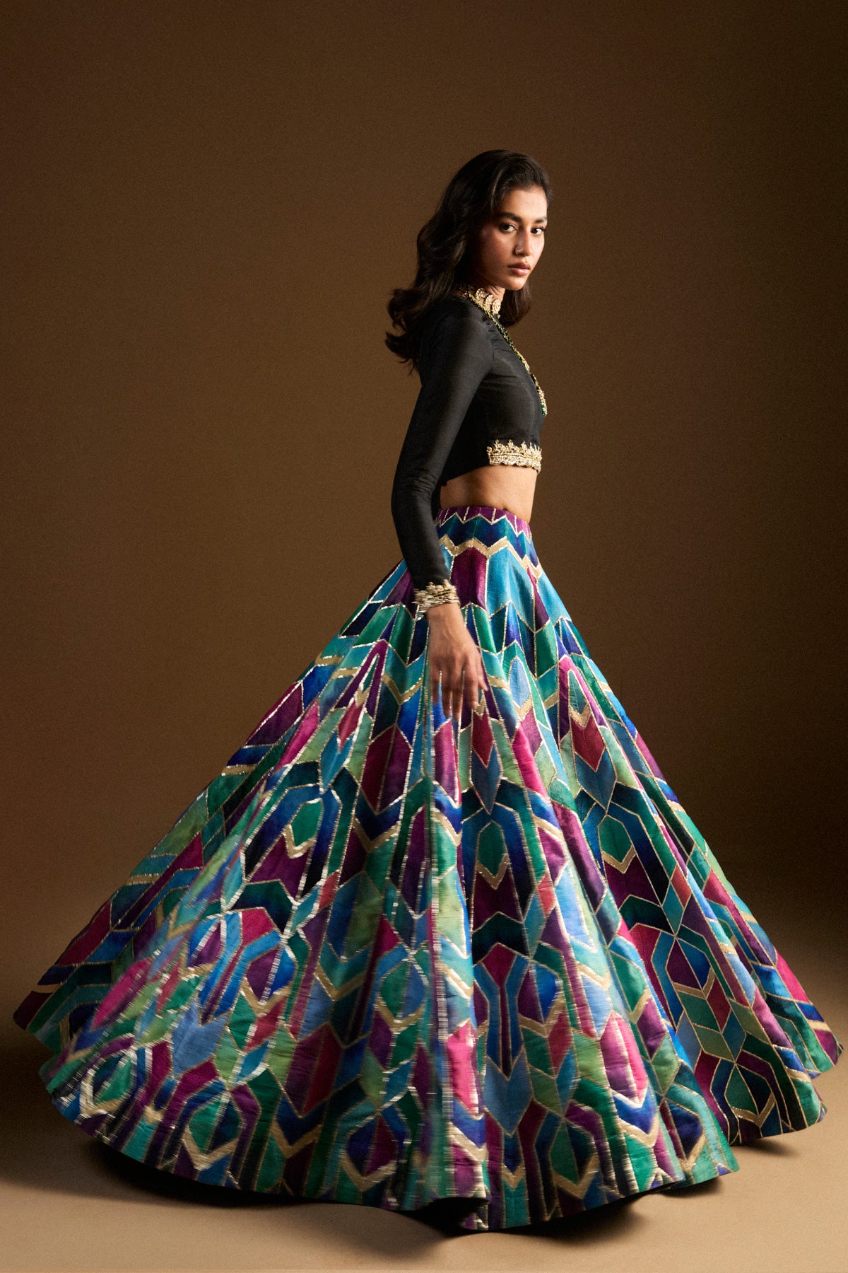 Ball gown lehenga best sale